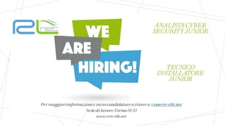 OFFERTE DI LAVORO - Nuove opportunità con Erre Elle Net