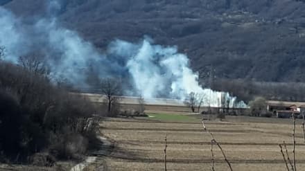 SALERANO - Incendio a Cascina Praie, gli ospiti del Centro Diurno chiamano i soccorsi