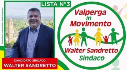 ELEZIONI VALPERGA - Vince Walter Sandretto: eletto sindaco dopo cinque anni di opposizione