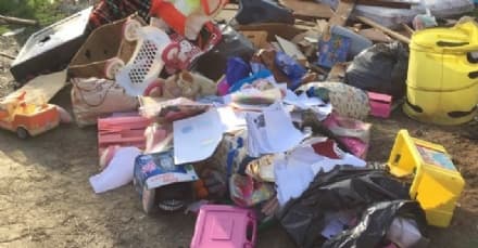 RIVAROLO - Lascia la spazzatura nel bosco ma viene scoperta dai carabinieri: 600 euro di multa