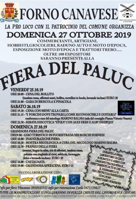 FORNO CANAVESE - Tutto pronto per la tradizionale «Fiera del Paluc»