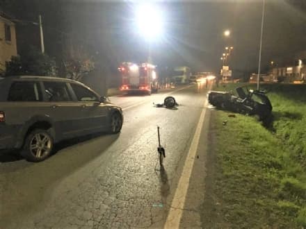 SAN MAURIZIO-CASELLE - Incidente stradale: due feriti gravi - FOTO