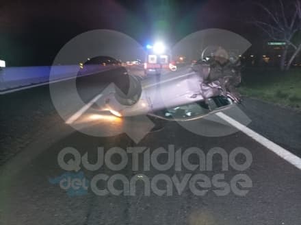 VOLPIANO - Incidente sulla tangenziale, 46enne ferito - FOTO