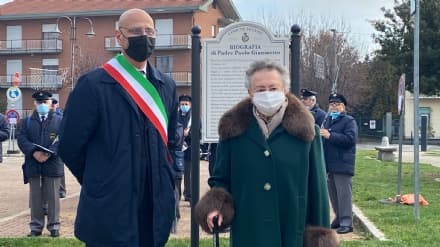 LEINI' - Piazzale Madonnina intitolato a padre Paolo Gianinetto - FOTO