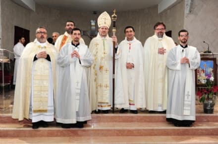 CASTELLAMONTE - Cerimonia tradizionale per il diacono maronita