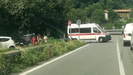 PONTE PRETI - Cade con la moto sulla provinciale: ragazzo ferito - FOTO