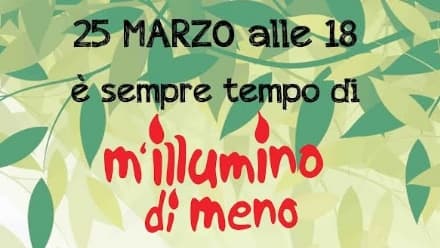 IVREA - M’illumino di meno: Comune e Legambiente insieme