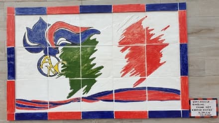 VOLPIANO - Il murales del «Jolly» nella sede dell'Associazione nazionale carabinieri