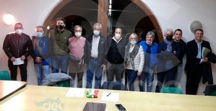 FRASSINETTO - Il giuramento del sindaco Bonatto, Querio assessore e Bartolomeo Marchiando vice