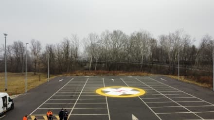 IVREA - La nuova pista di atterraggio dell'elisoccorso è già operativa