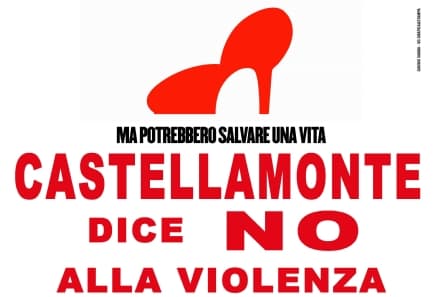 CASTELLAMONTE - Le scarpette rosse per dire «No alla violenza»