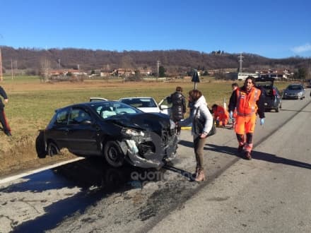 AGLIE' - Scontro alla Gerbola: guardia medica dell'Asl ferita - FOTO