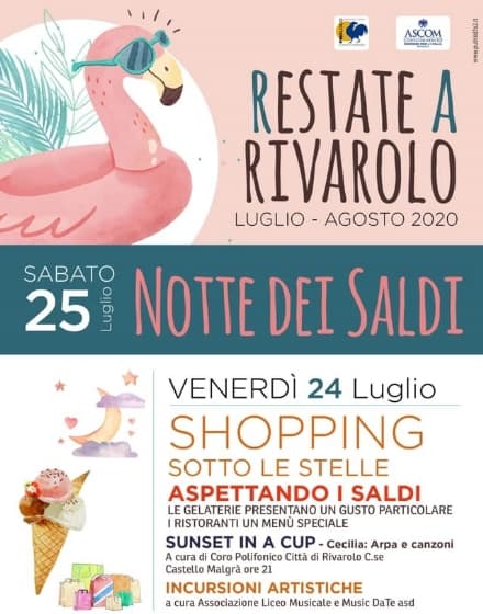 RIVAROLO CANAVESE - Shopping sotto le stelle aspettando i saldi