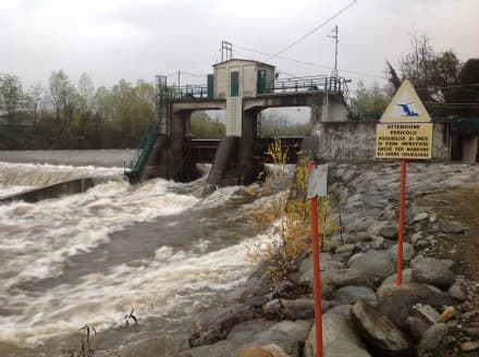 ALLERTA MALTEMPO IN CANAVESE - Sulla diga di Piova, dove l'Orco fa paura - VIDEO