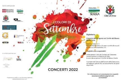 IVREA - Al via la stagione 2022 dei «Colori di settembre»
