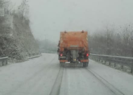 NEVE IN CANAVESE - Spalaneve della Città metropolitana al lavoro per evitare disagi sulle strade - FOTO