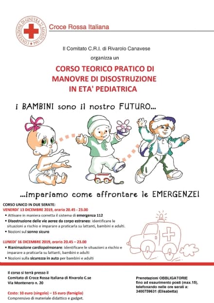 RIVAROLO - Corso teorico e pratico di disostruzione e rianimazione cardiopolmonare