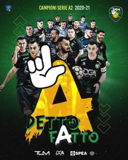 CALCIO A 5 SERIE A2 - L84 vince il campionato: dai dilettanti alla Seria A in dieci anni