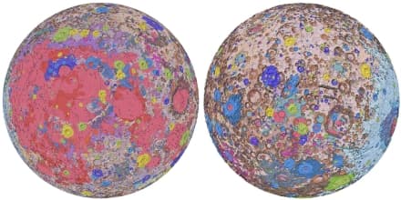 SCIENZA - The colored side of the moon