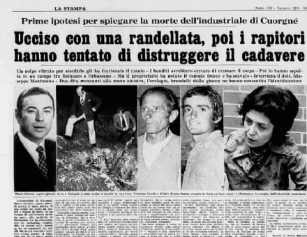 CUORGNE' - 40 anni fa, la 'ndrangheta sequestrò e uccise Mario Ceretto - FOTO