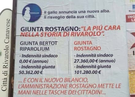 RIVAROLO - Pesante attacco contro la giunta Rostagno - FOTO