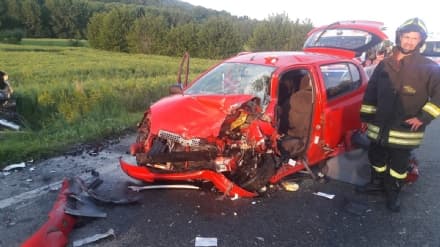 PALAZZO CANAVESE - Grave incidente sulla statale: tre ferite - FOTO