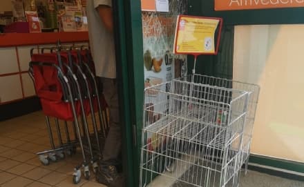 FAVRIA - Spaccata al Conad: i ladri rubano generi alimentari