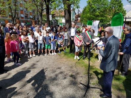 RIVAROLO - 25 Aprile: il parco del castello Malgrà, adesso, è il parco Dante Meaglia - FOTO e VIDEO