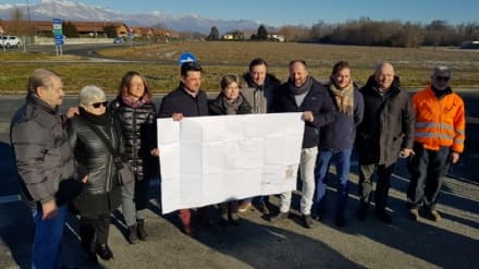 BOSCONERO-RIVAROLO - Pronti a partire i lavori per la rotonda sulla 460 in borgata Vittoria - FOTO