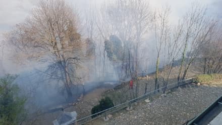PAURA A BELMONTE - Le fiamme lambiscono il santuario e devastano l'area protetta - FOTO e VIDEO