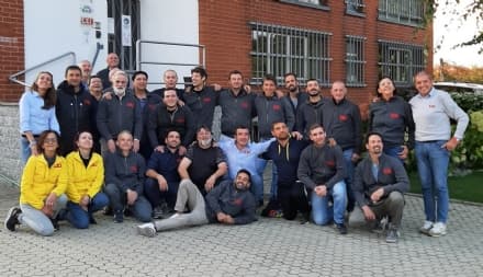 VALPERGA - Il dipendente va in pensione, l'azienda gli rende omaggio