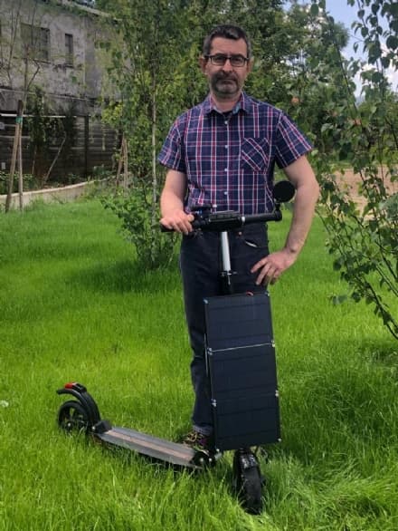 FAVRIA-VALPERGA - Nato in Canavese il prototipo di un monopattino solare