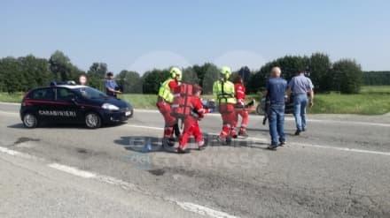 SAN GIORGIO - Incidente sulla Sp53. Due feriti trasportati in elisoccorso al Cto