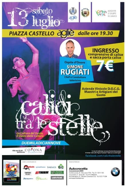AGLIE' - Gusto e cultura nella splendida cornice di piazza Castello: torna «Calici tra le Stelle»