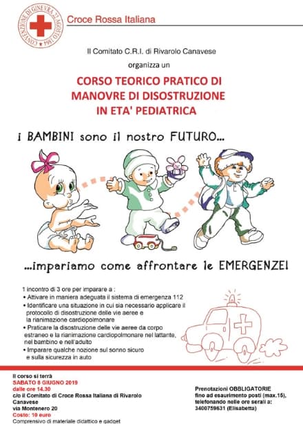RIVAROLO - I bimbi sono il nostro futuro: impariamo come affrontare le emergenze