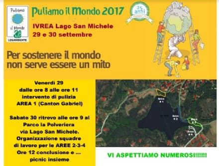 IVREA - La città aderisce a «Puliamo il Mondo» di Legambiente