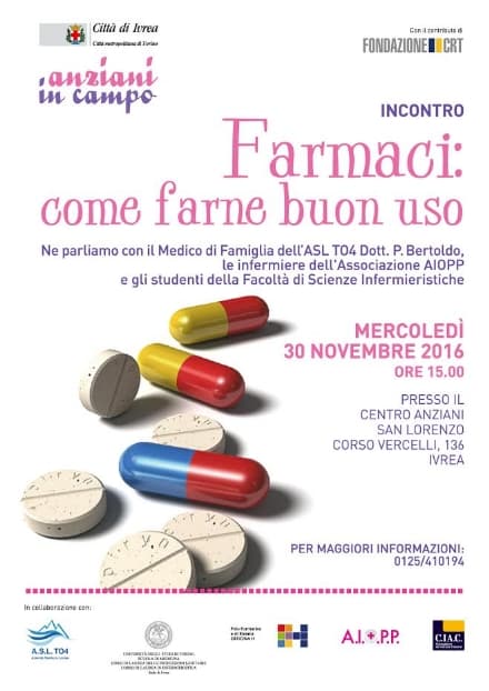 IVREA - «Farmaci: come farne buon uso». Un incontro con i medici