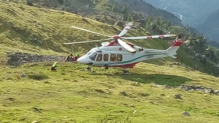 LOCANA - Fulmine colpisce giovane allevatore in quota: trasportato in ospedale con l'elicottero