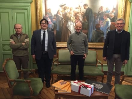 CHIVASSO - Il preparatore atletico del Real Madrid, Antonio Pintus, ospite in municipio