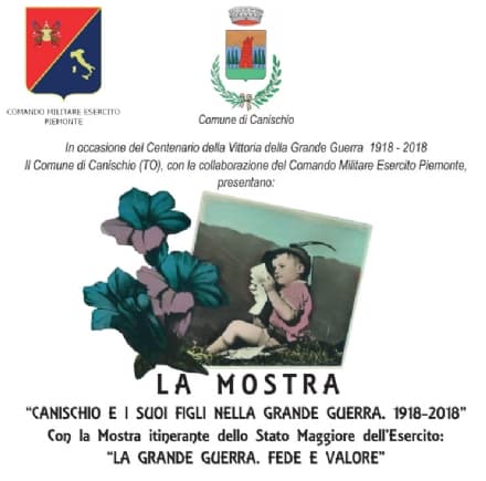 CANISCHIO - Il paese ricorda i caduti della Grande Guerra con una mostra