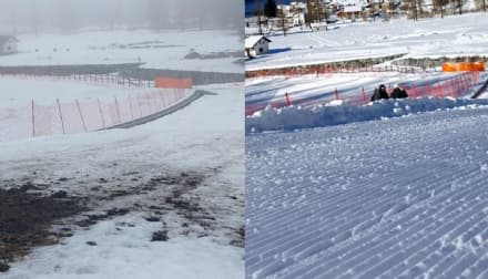 CANAVESE - Record di caldo, addio neve: gli impianti sciistici costretti a chiudere - FOTO