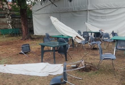 CUORGNE' - Temporale, danni anche al centro anziani di Villa Filanda