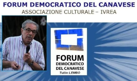 IVREA - Franco Restivo presidente del Forum Democratico del Canavese