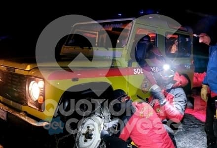 CASTELNUOVO NIGRA - Escursionista disperso in montagna, salvato dai soccorritori - FOTO