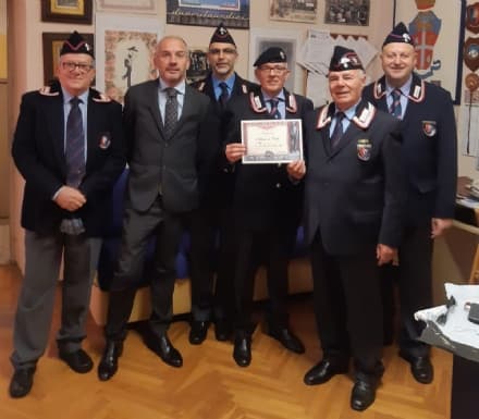 SAN GIORGIO CANAVESE - Antonio Ricco rieletto alla presidenza dell'Associazione Nazionale Carabinieri - FOTO
