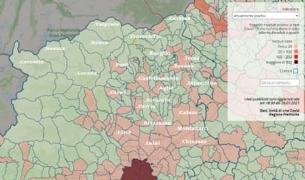 VARIANTE DELTA - Il covid rialza la testa anche in Canavese: i positivi quasi raddoppiati in nove giorni - I DATI COMUNE PER COMUNE