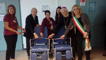 IVREA - Ospedale: Saitta in visita con Ardissone, vescovo e vicesindaco