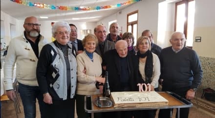 CUORGNE'-IVREA - Don Nicola Faletti compie 101 anni - FOTO