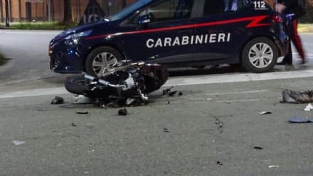 LOMBARDORE - Auto contro moto, ferito un sedicenne di Leini. Sulla vettura una donna positiva all'alcoltest - FOTO