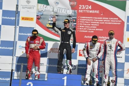 MOTORI - Il pilota leinicese Veglia a podio nella gara di Vallelunga